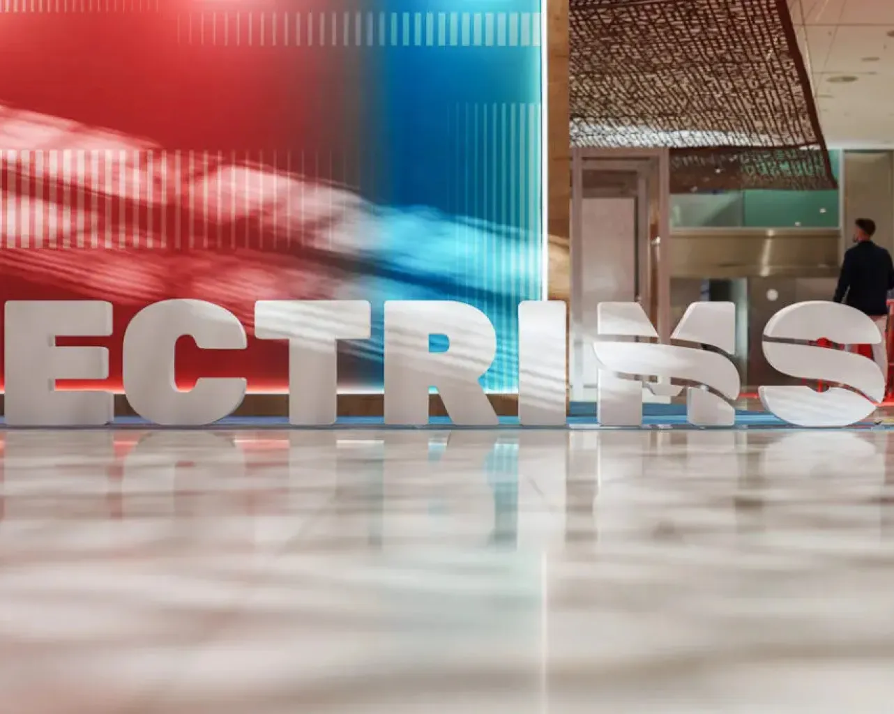 A welcome signage at the ECTRIMS conference.