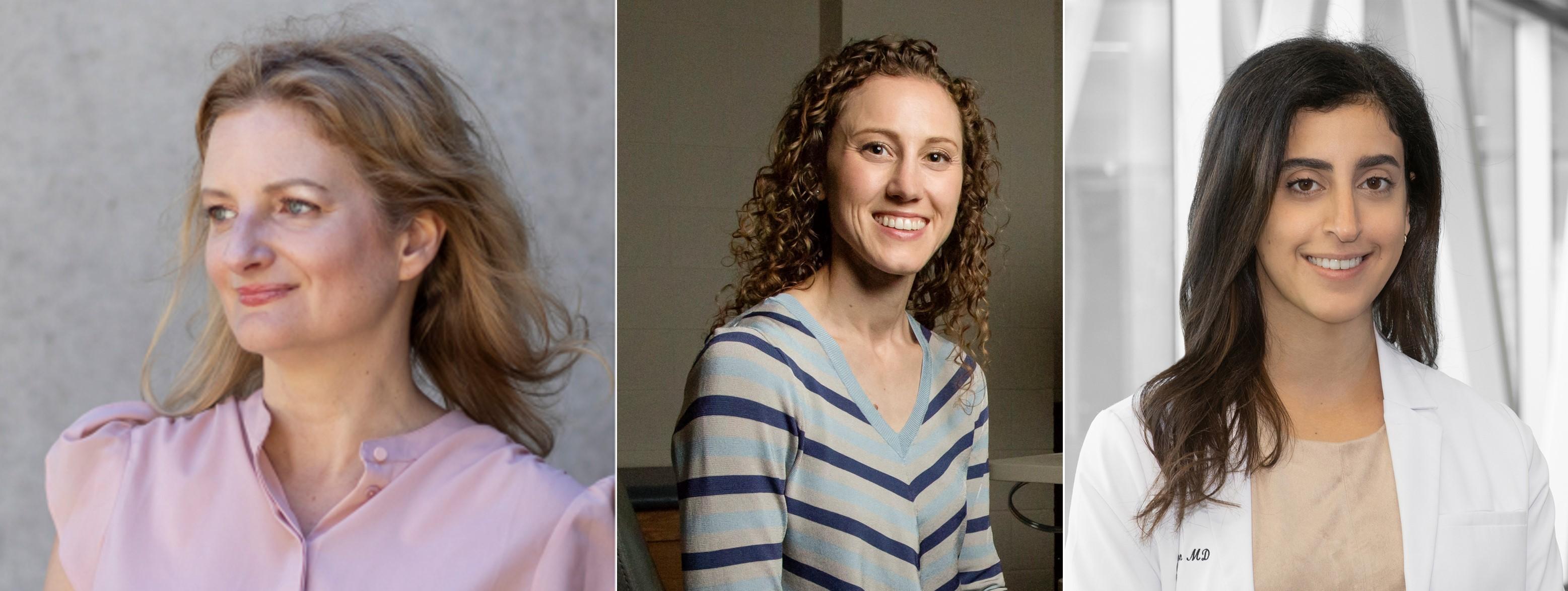 [Recipients of the Alliance awards – Drs. Jennifer Gommerman, Lara Pilutti, and Gabrielle Macaron] 