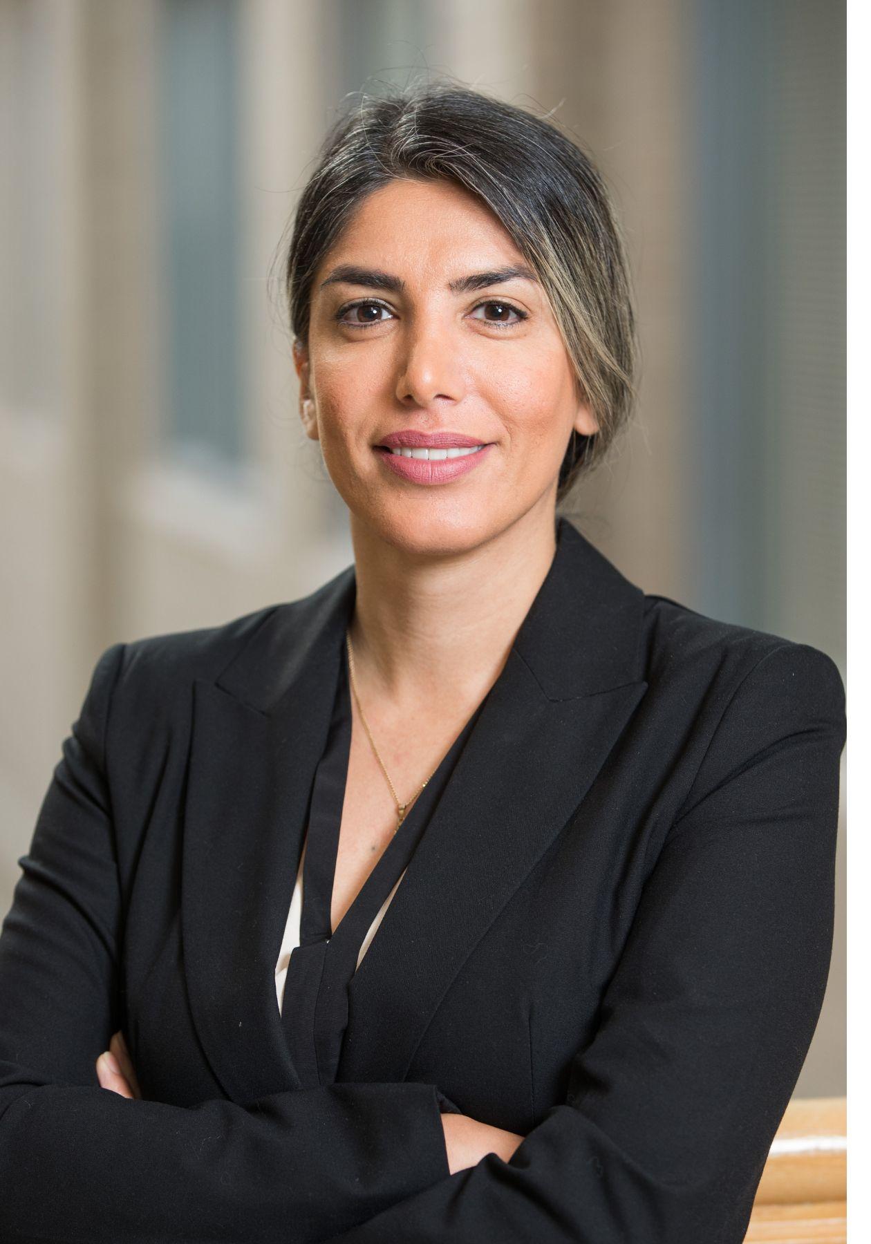 A headshot of Dr. Samira Ghorbani smiling