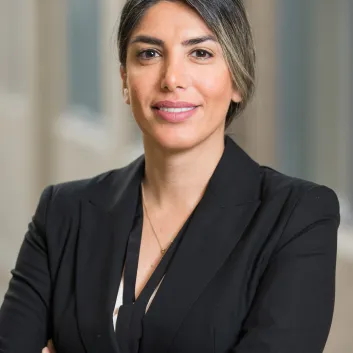 A headshot of Dr. Samira Ghorbani smiling